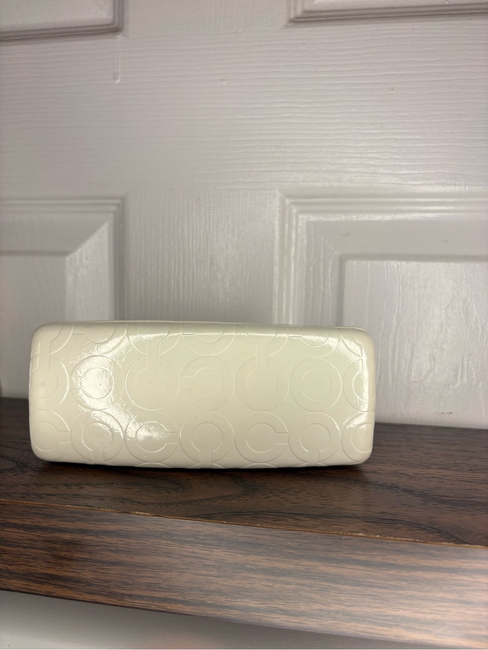 Coach White Hard Shell Sunglasses Case - Picture 2 of 5